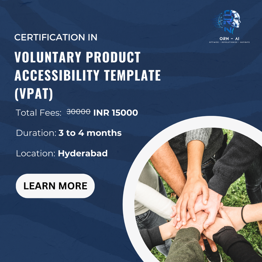 Certification in VPAT at ORN-AI private Limited , Hyderabad